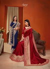 SAROJ ROOPVATI Latest Designer Heavy Wedding Wear Fancy Vichitra Silk With Heavy Jari Border Sarees Collection