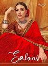 Saroj Saloni Latest Designer Fancy Casual Wear Printed Georgette Sarees Collection
