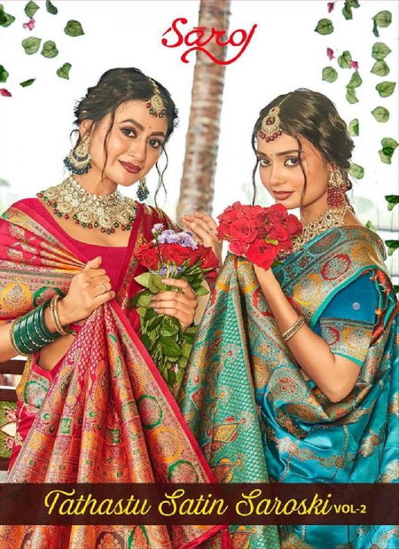 Tathastu Satin Saroski Vol 2 By Saroj Satin Silk Saree Wholesale Shop In Surat
