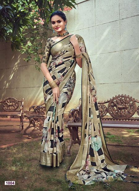 Saroj Vol 2 By Kashvi Moss Brasso Printed Designer Sarees Wholesale In India
