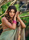 Saroj Vol 7 By Kashvi Dull Moss Brasso Printed Sarees Wholesale Market In Surat
