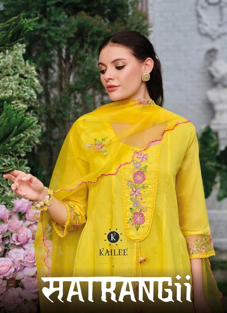 Satrangi By Kailee Mul Chanderi Kurti With Bottom Dupatta Exporters In India
