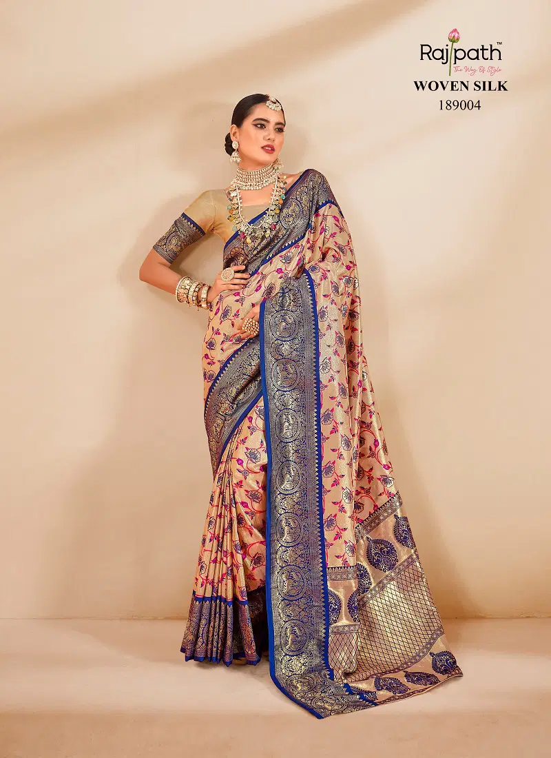 Satrangi Silk By Rajpath Tissue Silk Saree Wholesale In India Catalog