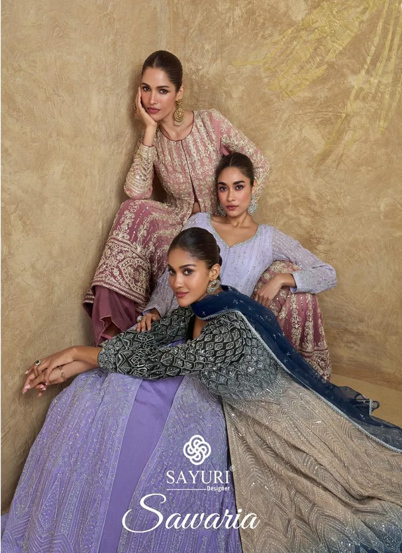 Sawaria By Sayuri Designer Georgette Readymade Suits Suppliers In India Catalog