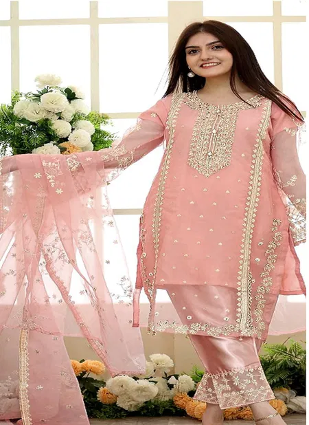 Saya Fashion 002 E F G Organza Festive Wear Wholesale Pakistani Suit Catalog Catalog