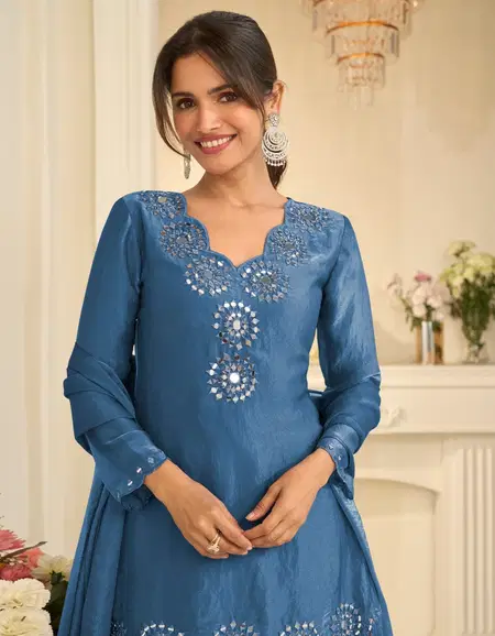 Mirror 10303 By Sayuri Tora Silk Readymade Suits Wholesalers In Surat
