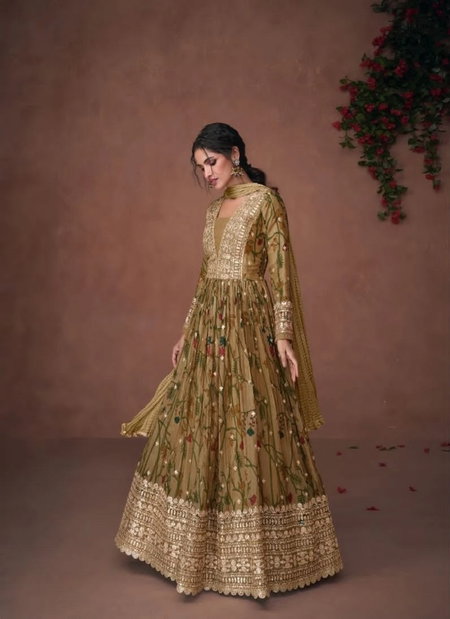 Sayuri Nooriat 5300 Organza Silk Anarkali Wedding Wear Readymade Suits Wholesale Market In Surat 
