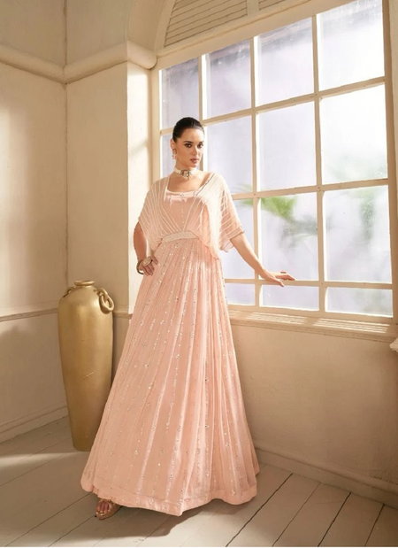 Sayuri Vasansi 5287 Pink Georgette Wedding Wear Readymade Suits Wholesale Shop In Surat
