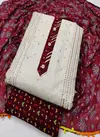 Sc 5044 Latest Designer Festive Wear Khadi Cotton Jaipuri Bandhani Print Dress Material Collection
