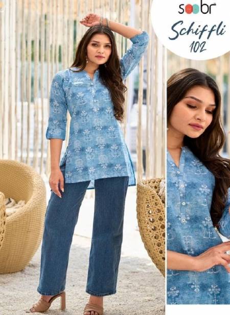 Zeenat Arts White And Hand Dyed Lucknowi Chikan Kurti Top at Rs 450 in  Lucknow