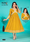 Seamore By Dee Cee Rayon Designer Aliya Cut Printed Kurti Wholesale Online
