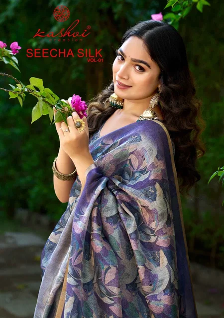 Seecha Silk Vol 1 By Kashvi Silk Bulk Daily Wear Saree Orders In India
