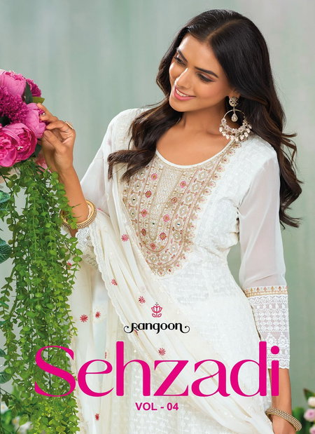 Sehzadi Vol 4 By Rangoon Anarkali Kurti With Bottom Dupatta Orders In India