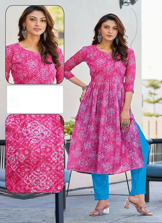 Selfie Starlink Fancy Wear Wholesale Georgette Kurtis Catalog