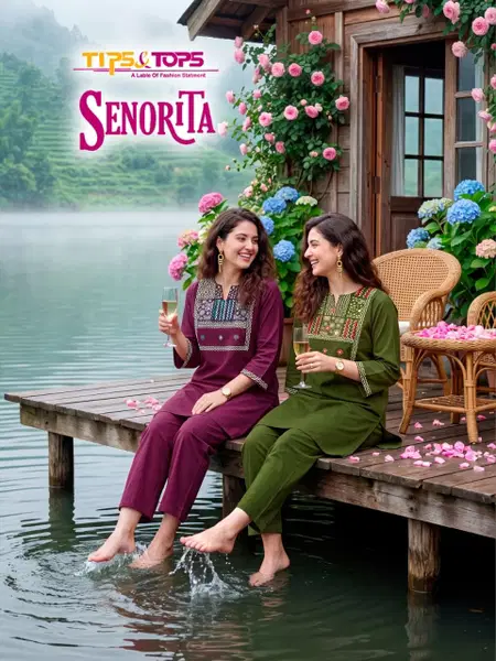 Senorita Vol 2 By Tips And Tops Dhabu Cotton Co Ord Set
