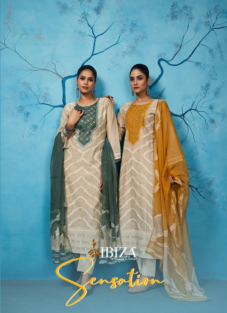 Sensation By Ibiza Orgenic Sen Silk Designer Salwar Kameez Exporters In In India
