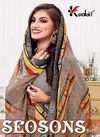 Seosons 2 Latest Fancy Regular Wear Weightless georgette Printed Sarees Collection
