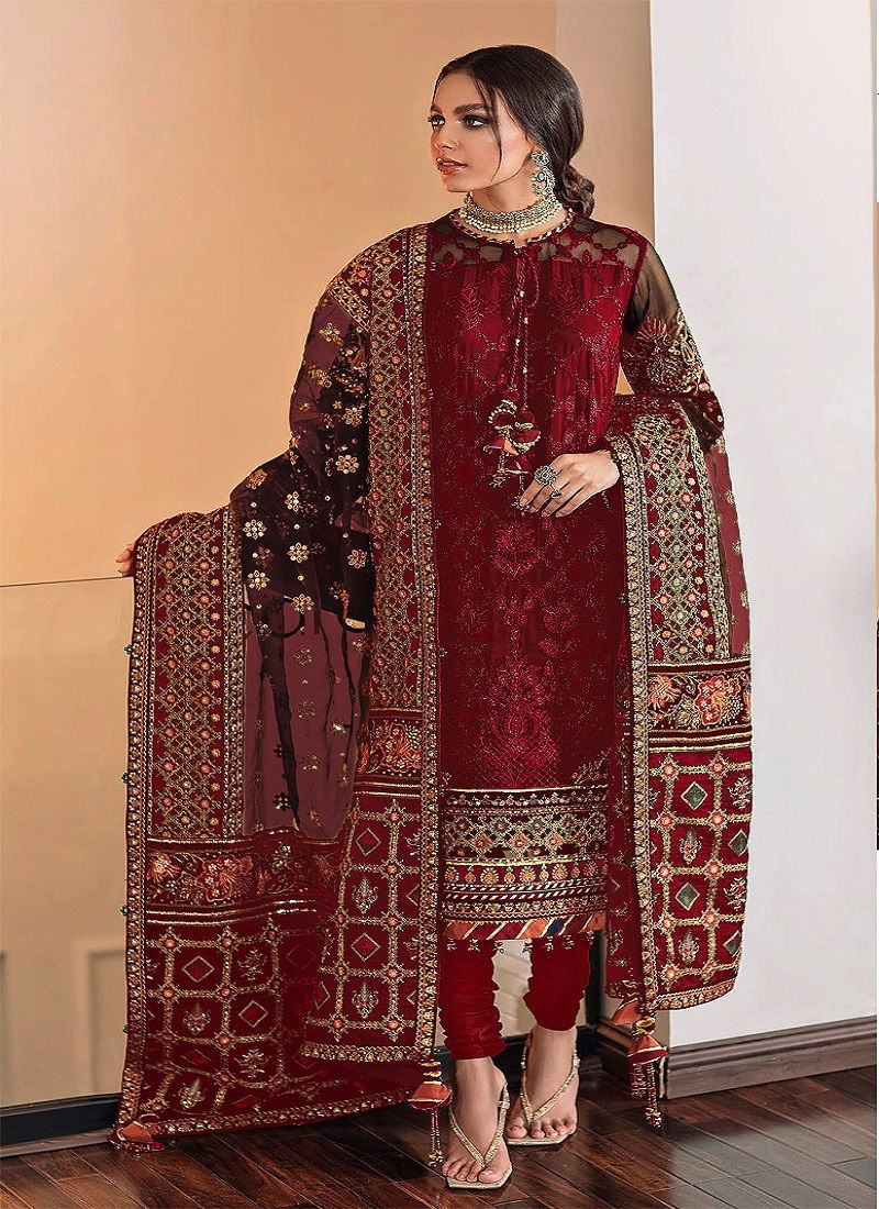 Serene S 41 Embroidery Heavy Festive Wear Georgette Pakistani Salwar Suits Collection