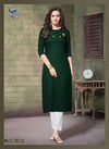 Seriema Remix Heavy Fancy Designer Rayon With Embroidery Casual Daily Wear Kurti Collection
