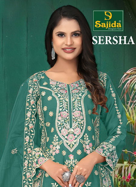 Sersha by Sajida Organza Wholesale Pakistani Salwar Kameez In India