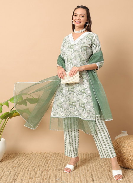 SET0134 Fiorra Raksha Bandhan Special Kurti With Bottom Dupatta Wholesale Price In Surat
