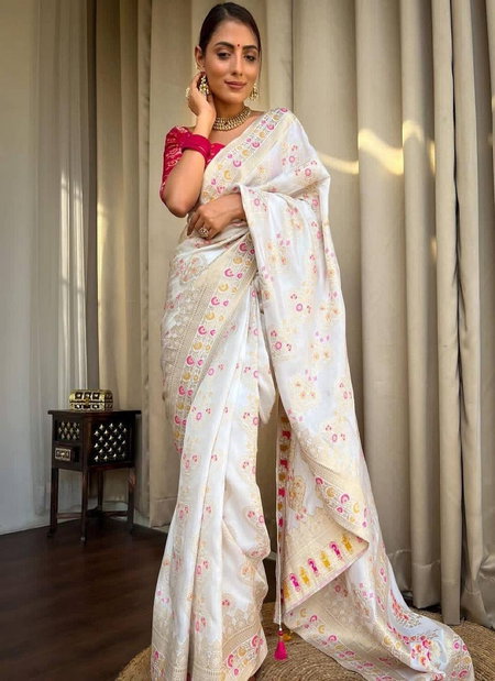 Sf 617 By Shubh Banarasi Lichi Silk Designer Sarees Wholesale Market In Surat
