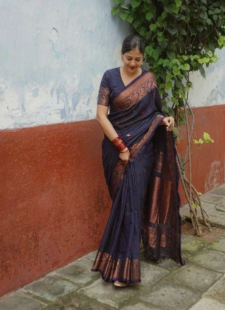 SF 670 Soft Linen Designer Sarees Wholesale Clothing Suppliers In India