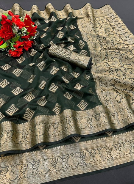 SF 731 Shubh Organza Silk Weaving Designer Sarees Wholesale Market In Surat