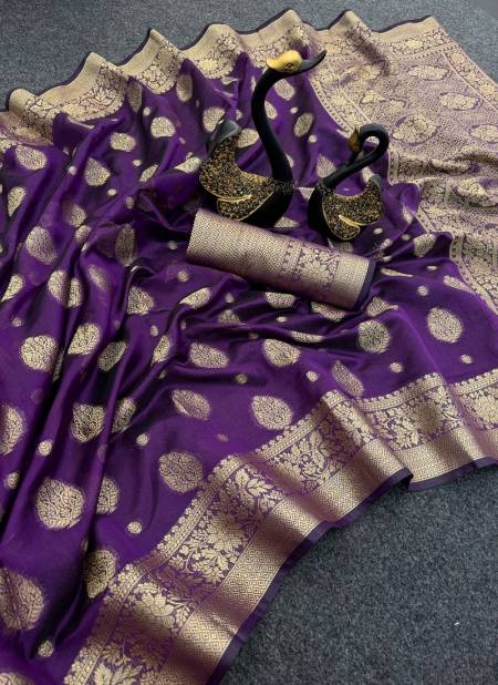 SF 741 Orgenza Silk Weaving Designer Sarees Wholesale Shop In Surat Catalog