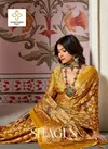 Shagun 5 By Shubh Shree Dull Moss Brasso Designer Saree Exporters In India