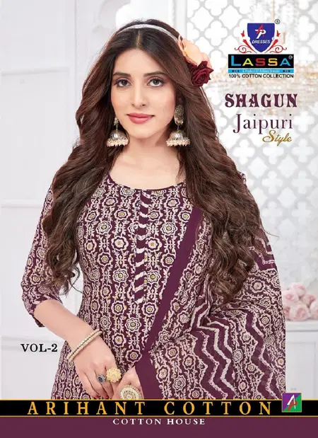 Shagun Jaipuri Style Vol 2 By Lassa Printed Cotton Dress Material Wholesale Shop in Surat