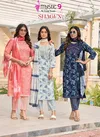 Shagun Vol 15 By Mystic 9 Rayon Kurti With Bottom Dupatta Suppliers In Mumbai