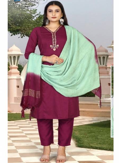 Shahi By Vedya Pv Silk Kurti With Bottom Dupatta Wholesale Clothing Suppliers In India Catalog