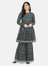Shaily 8009 Party Wear Floral Printed Ethnic Wear Kurti With Sharara Latest Collection