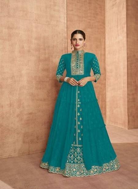 Shaina 136 Colours Heavy Wedding Wear Embroidery Designer Salwar Suits Collection