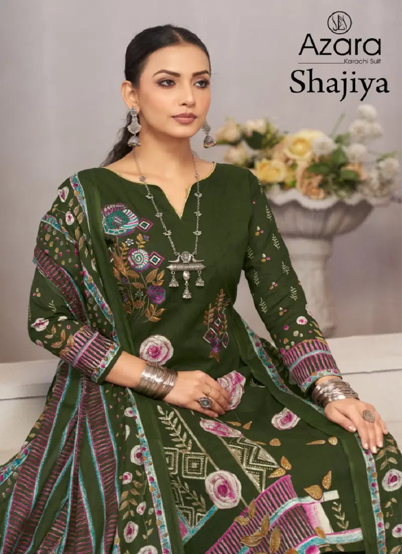 Shajiya By Radhika Azara Lawn Cotton Printed Dress Material Suppliers In India Catalog