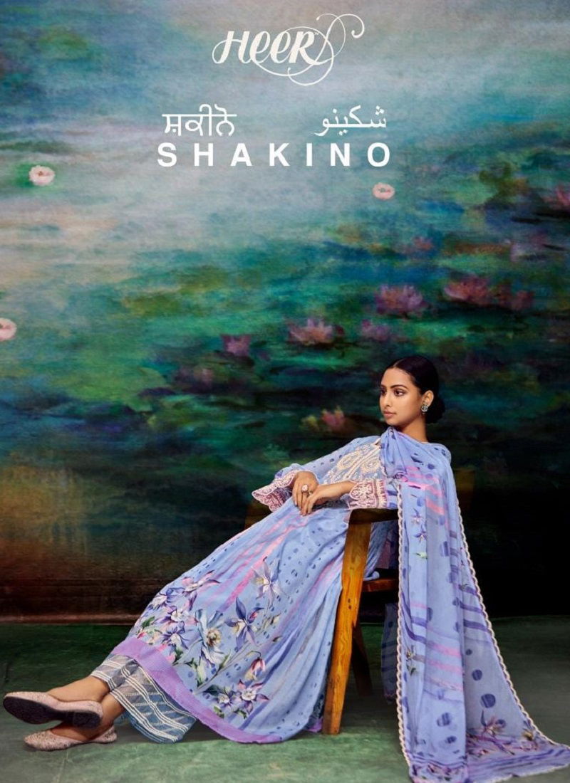 Shakino By Kimora 9401 To 9406 Chinon Printed Designer Salwar Suits Wholesalers In Delhi