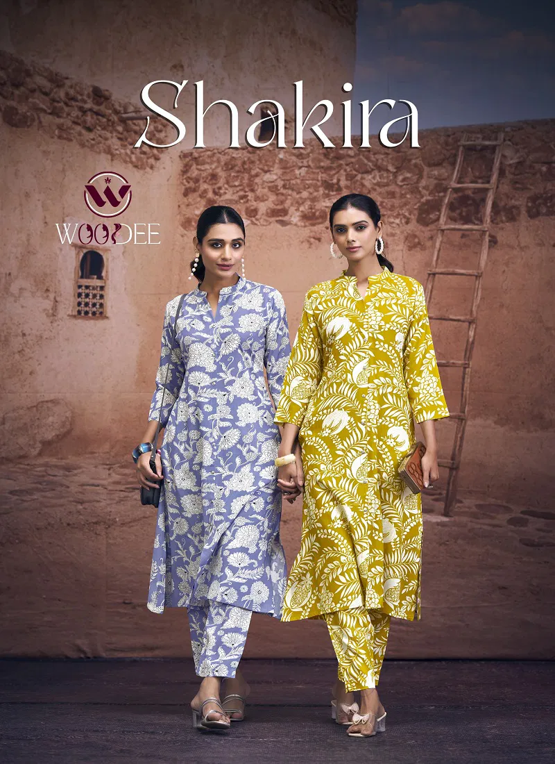 Shakira By Woodee Rayon Co Ord Set Wholesale Market In Surat