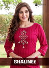 Shalinee Fancy Festive Wear Heavy Designer Pure Cotton Kurti