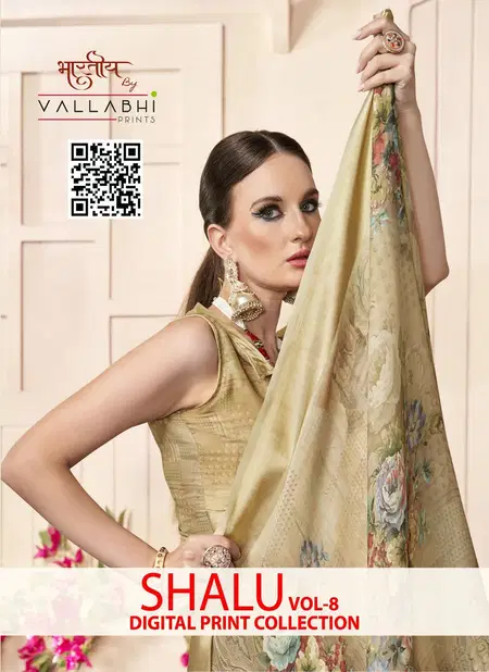 Shalu Vol 8 By Vallabhi Moss Georgette Printed Sarees Orders In India Catalog