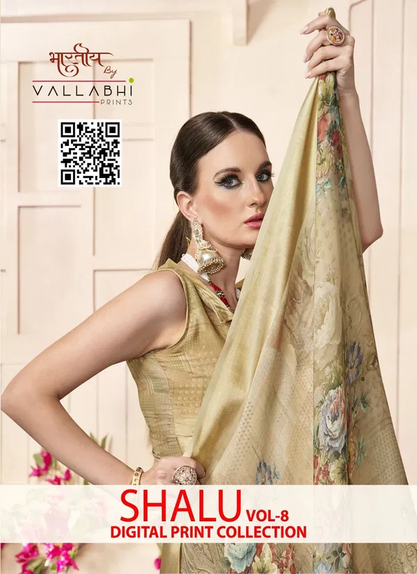 Shalu Vol 8 By Vallabhi Moss Georgette Printed Sarees Orders In India