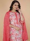 Shamal Printed Cotton Kurti With Bottom Dupatta Wholesale Market In Surat