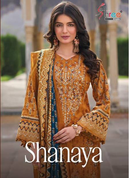 Shanaya By Shree Cotton Embroidery Pakistani Suits Wholesale Market In Surat Catalog