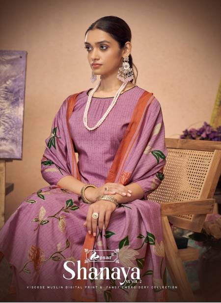 Shanaya Nx Vol 2 By Kesar Designer Printed Dress Material Wholesalers In Delhi
 Catalog
