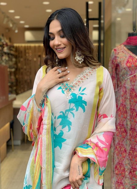 Shanaya Organza Digital Printed Readymade Suits Catalog