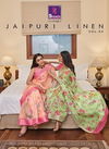 Shangrila Jaipuri Linen Vol 4 Latest Designer Printed Linen Cotton Casual Wear Saree Collection 