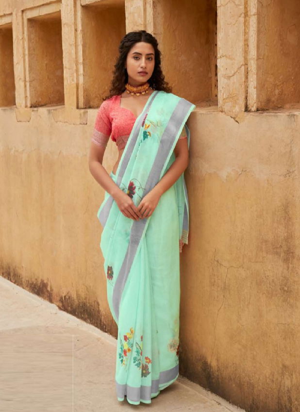 Shangrila Raaga Linen 7 Latest Fancy Party Wear Linen Designer Saree Collection