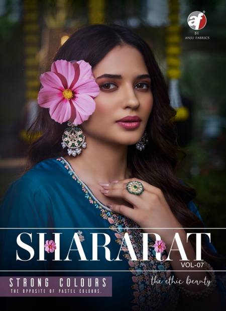 Shararat Vol 7 By Anju Viscose Modal Designer Kurti With Bottom Dupatta Wholesale Price IN Surat