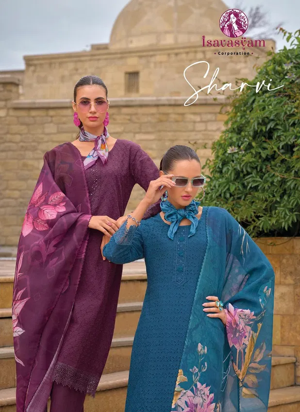 Sharvi By Isavasyam Cambric Cotton Kurti With Bottom Dupatta Wholesale Price In Surat
