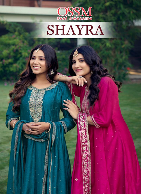 Shayra By Ossm Vichitra Silk Kurti With Bottom Dupatta Wholesalers In Surat